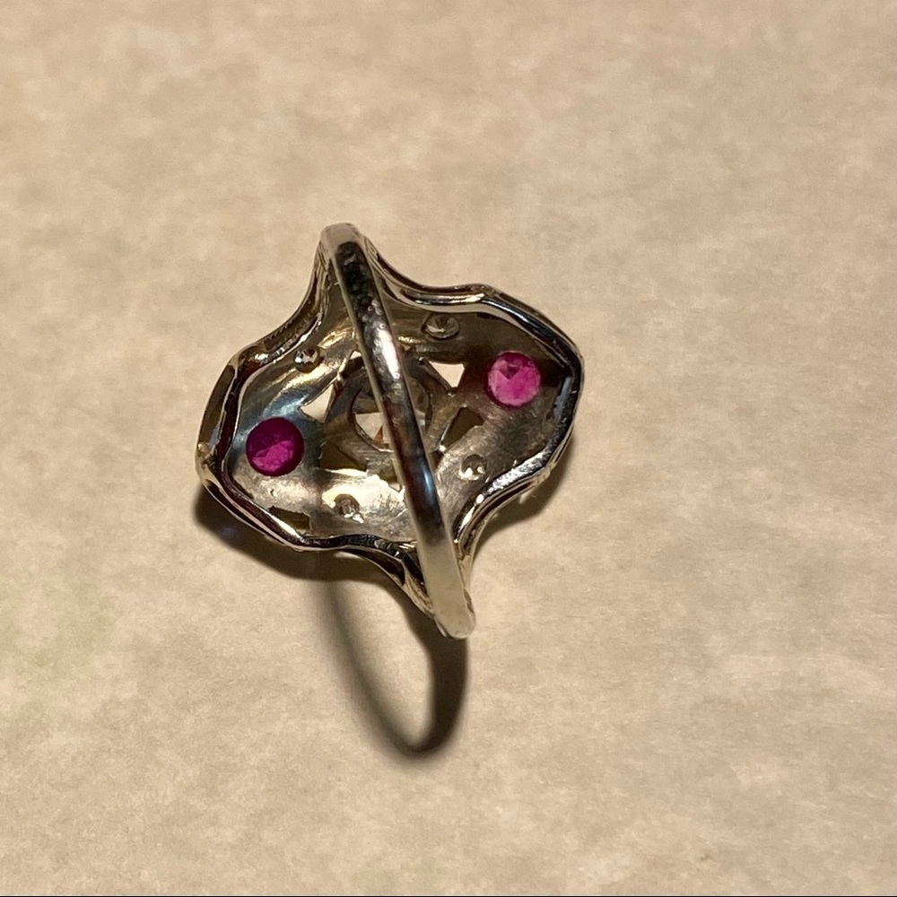 18k DIAMOND RUBY RING 6 - Picture 3 of 15